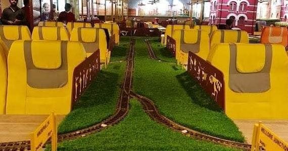 platform 65 the train theme restaurant vijayawada
